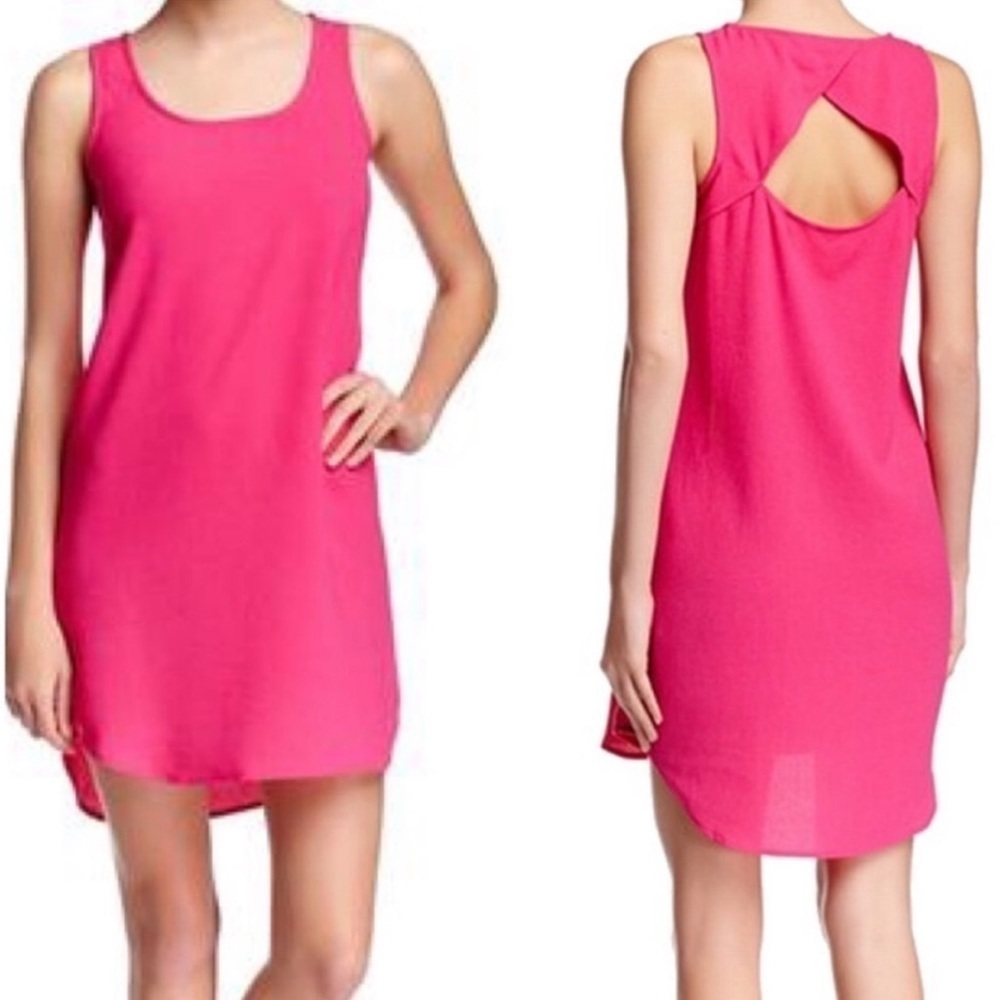 BB Dakota Open Back Sleeveless Shift Dress in Link Size Extra Small